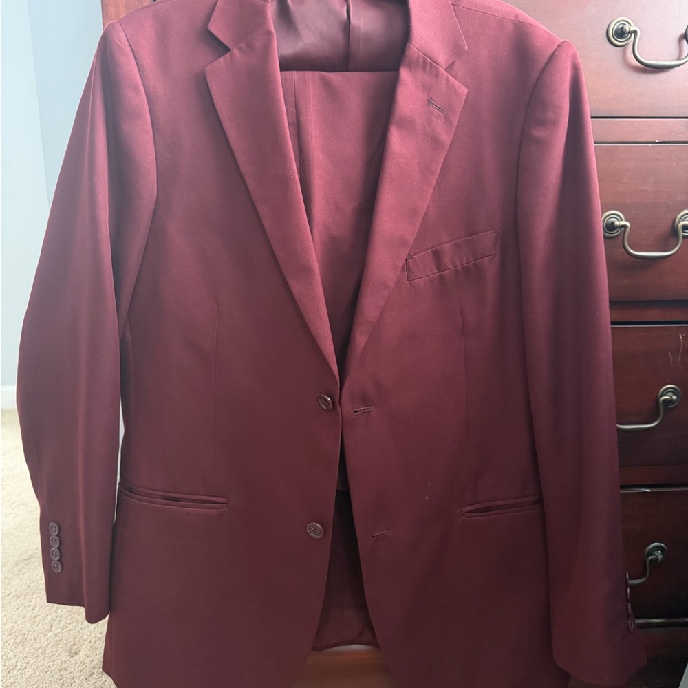 Men's Burgundy Blazer